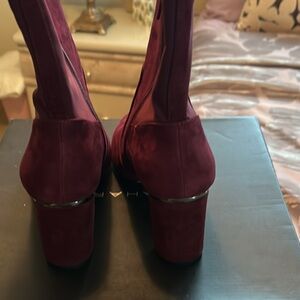 Tahari Burgundy Ankle Boots